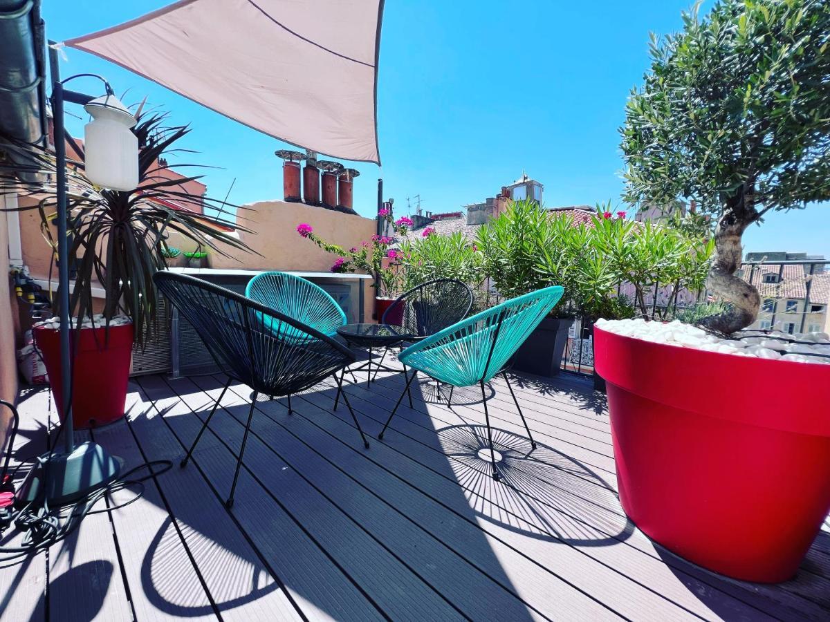 Apartamento Duplex Avec Terrasse - Hyper-Centre De Tolón Exterior foto